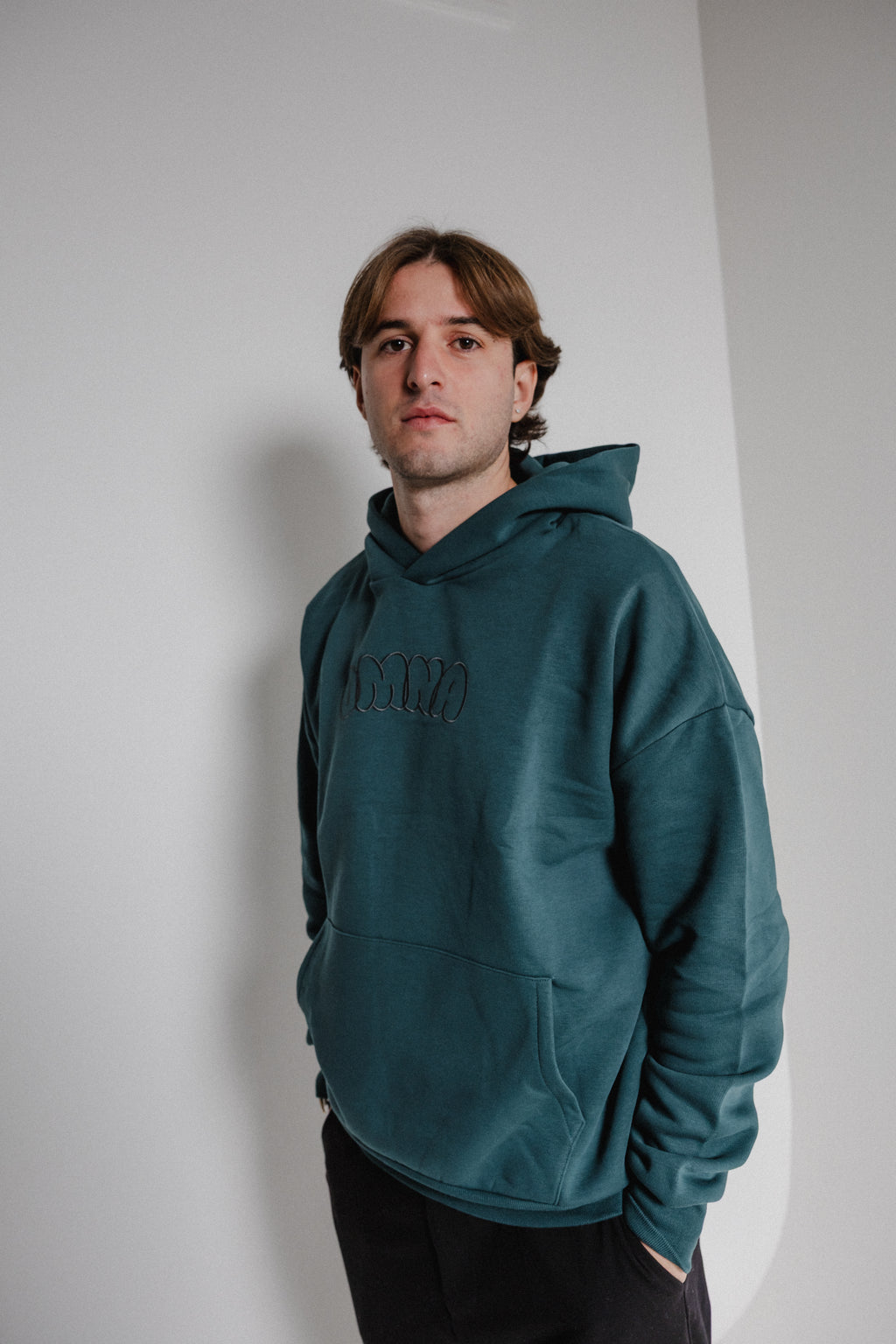 Unisex Bubble Letter Hoodie Green