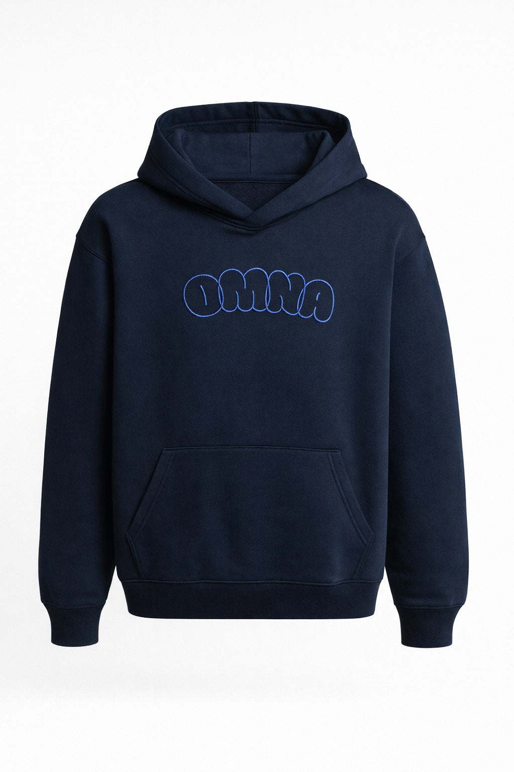 Unisex Bubble Letter Hoodie Blue