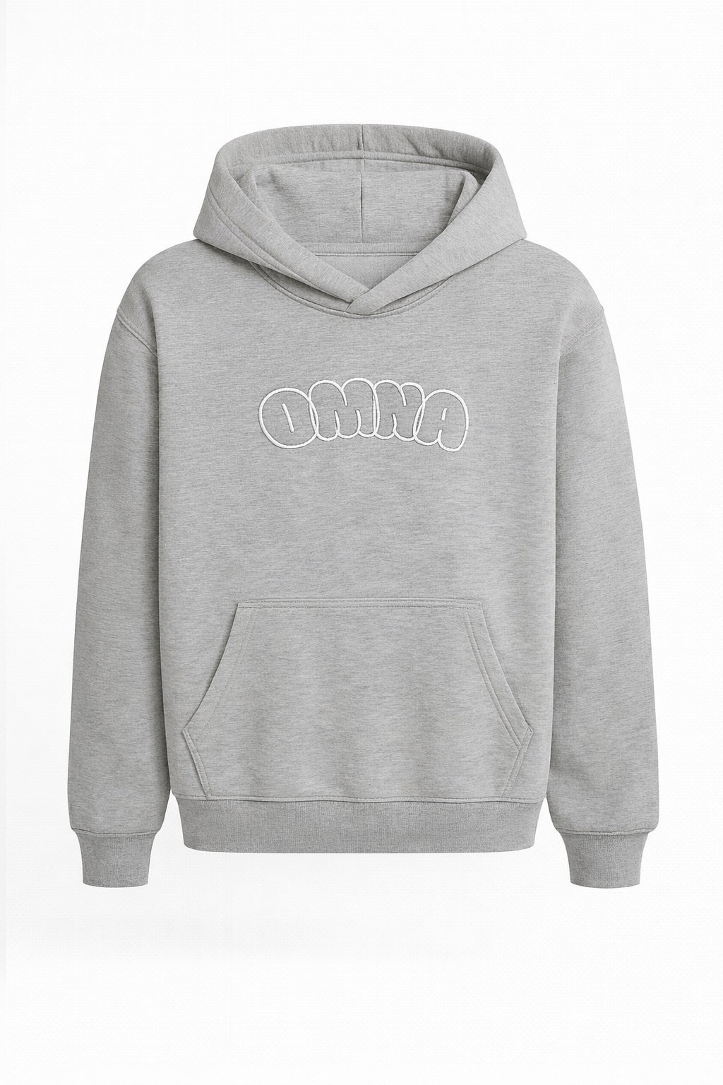 Unisex Bubble Letter Hoodie Gray